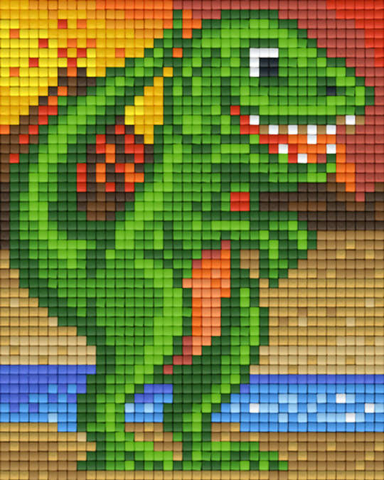 Tyranosaurus Dinosaur  One [1] Baseplate PixelHobby Mini-mosaic Art Kits